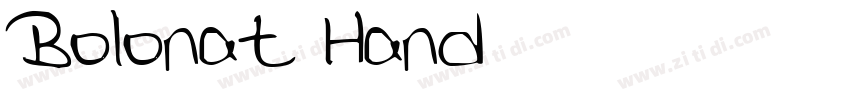 Bolonat Hand字体转换